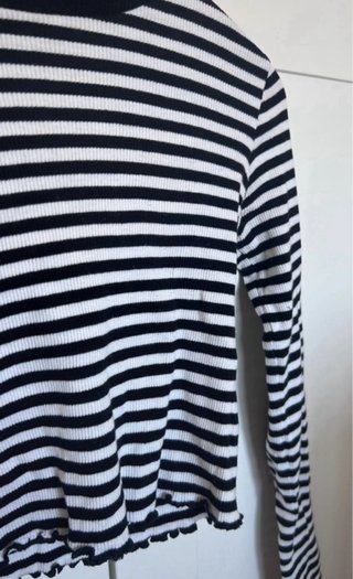 Mango Top Rayas Manga Larga Talla XS