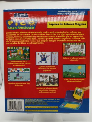 Sega Pico Nuevo Libro Fantástico Lápices de Colore