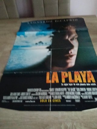 Cartel de cine de la película La Playa Leonardo Di
