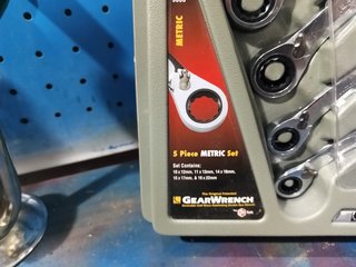 GEARWRENCH 9850 - Juego llaves carraca métricas
