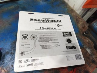 GEARWRENCH 9850 - Juego llaves carraca métricas