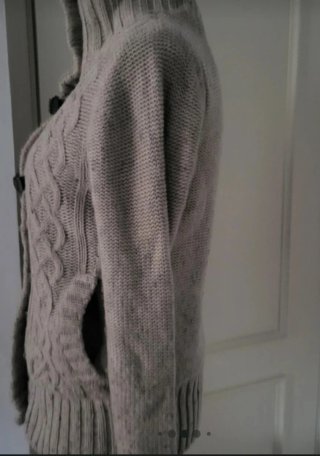 Chaqueta de punto forrada borreguito Talla M