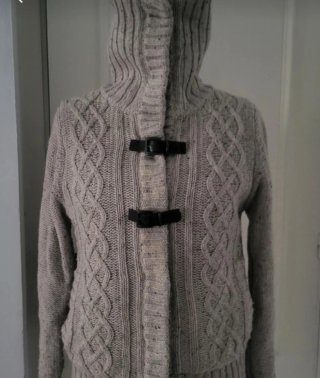 Chaqueta de punto forrada borreguito Talla M