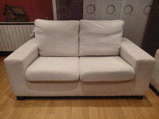 Sofá Beige 3 y 2 plazas