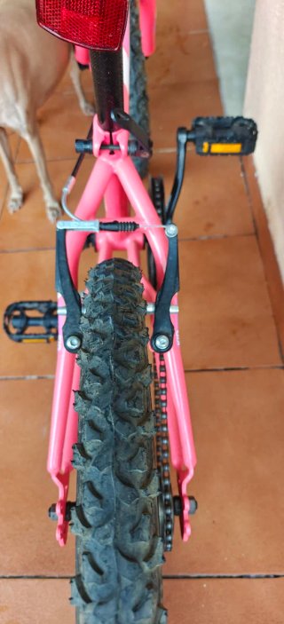 Bicicleta infantil RUNFIT rosa 20" 7-12 años