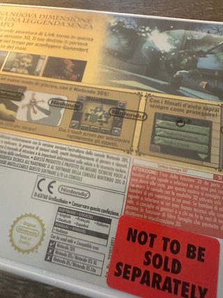 LA LEGGENDA DI ZELDA OCARINA OF TIME 3DS ORO PREZIOSI