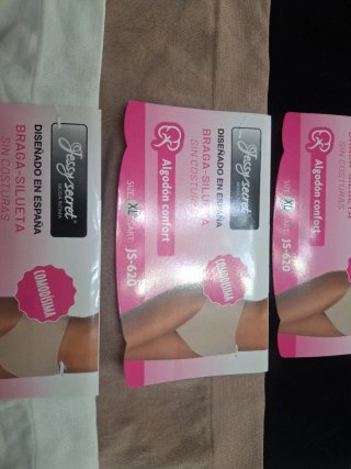 4 Bragas Jessy Secret Talla XL Algodón Sin Costura