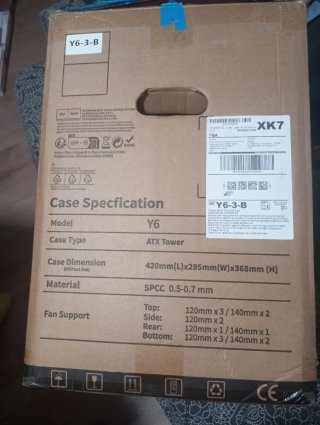 Caja PC NEGRA Gaming MUSETEX Y-6 Cristal Templado.