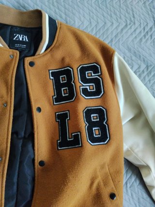 Chaqueta Zara Bomber Estilo Universitario