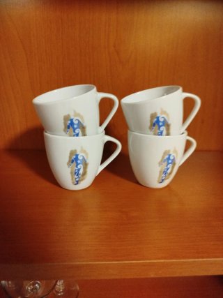 Juego de 4 tazas de porcelana Royal kent