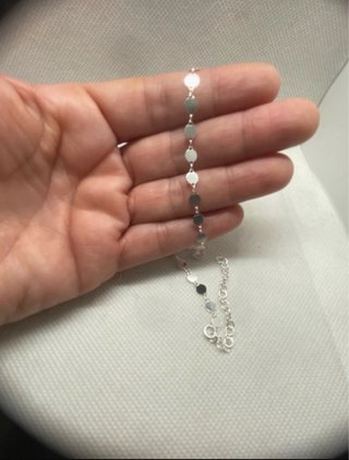 Gargantilla plata ley chapitas