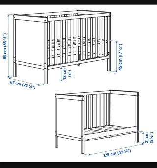 Cuna Ikea Sundvik Blanca