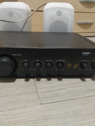 Sistema de Sonido Vision Amplificador y Altavoces