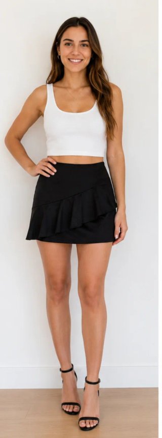 Falda S.Tex volantes S/36/8