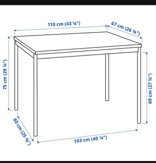 Mesa Tarendo IKEA Negra
