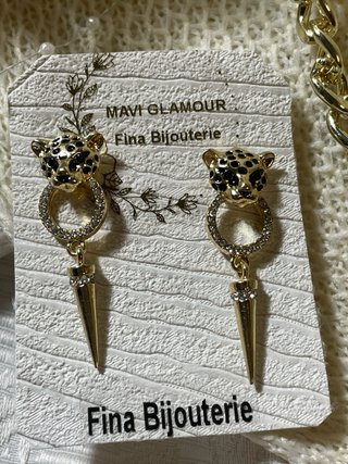 Fiesta de Lujo Collar y Pendientes Leopardo