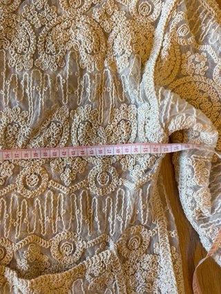 Kimono Zara Niña Encaje Beige
