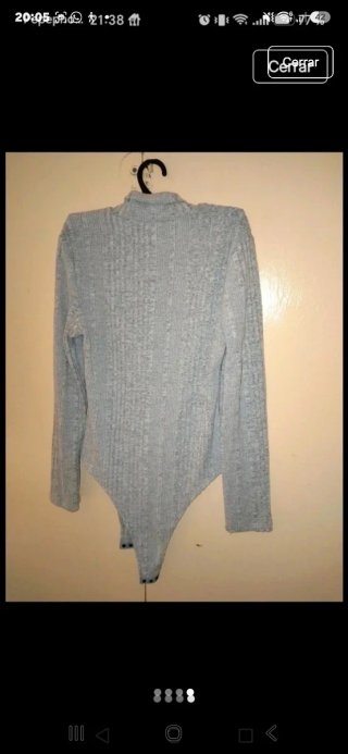 Body gris de lana talla XL