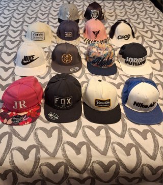 Lote 14 Gorras Planas Variadas