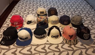 Lote 14 Gorras Planas Variadas