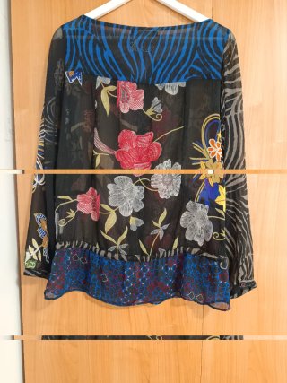 Blusa Desigual Talla 36 Estampada