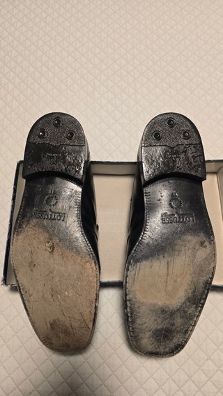 Mocasines Lottusse piel negra talla 45,5
