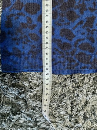 Jersey Hombre Zara Estampado Leopardo Azul L