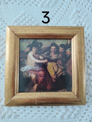 Conjunto de 6 cuadros pequeños famosos