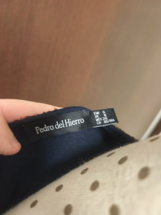 Top Pedro del Hierro azul y marrón