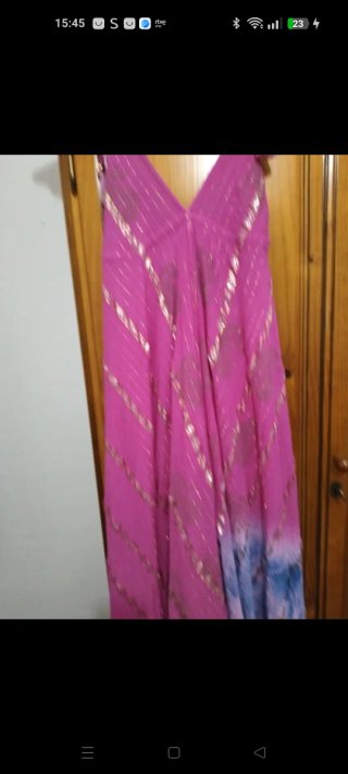 Vestido largo multicolor