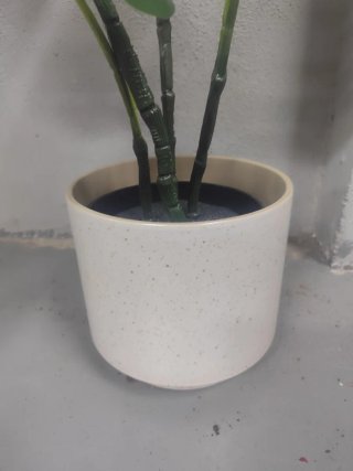 Planta Monstera Artificial 1m con Maceta cerámica