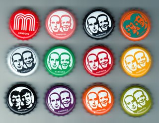 12 tappi da collezione di Hamburg, Germania con vari design