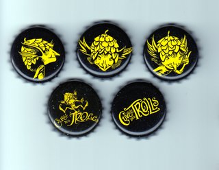 X5 CHAPAS BELGICA cerveza Cuvee Des Trolls 55b