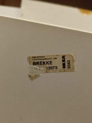 2 Cajones Cama Ikea Brekke Madera/Blanco