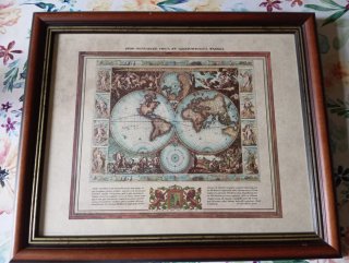 Cuadro Mapa Mundi Antiguo