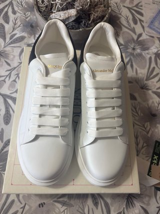 Alexander McQueen Scarpe Bianche Nere 42