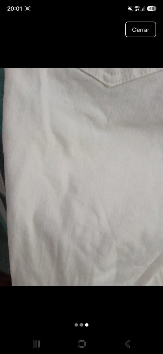 Pantalón blanco roto