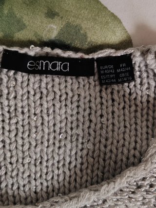 Jersey plateado lentejuelas