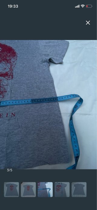Camiseta Philipp Plein Gris Calavera