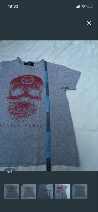 Camiseta Philipp Plein Gris Calavera