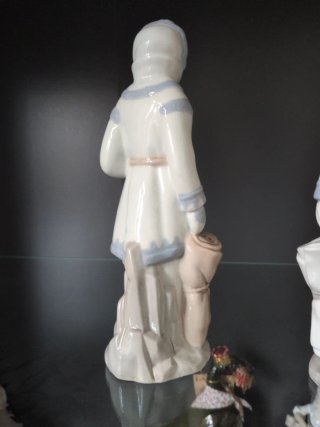 Pareja Figuras Esquimales Porcelana