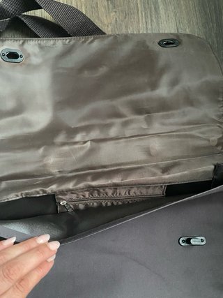 Maletín Portátil Marrón y Gris