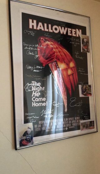 Póster HALLOWEEN (1978) Firmado por el reparto