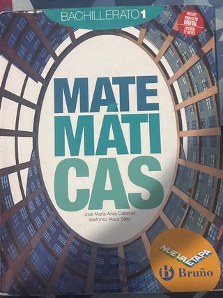 Matemáticas 1 Bachillerato Nueva etapa Bruño