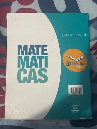 Matemáticas 1 Bachillerato Nueva etapa Bruño