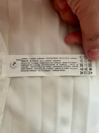 Blusa Zara plisada talla S nueva con etiqueta