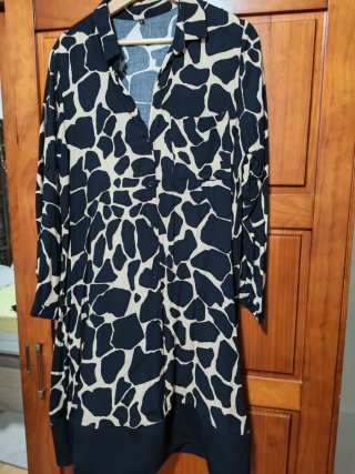 Vestido estampado animal print talla M