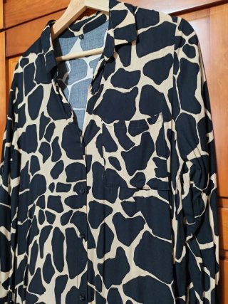 Vestido estampado animal print talla M