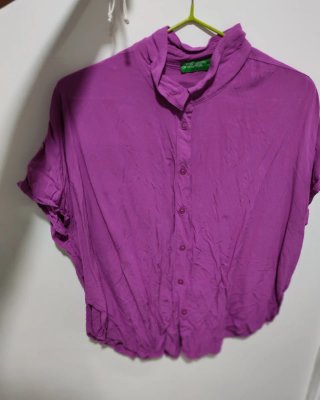 Camisa United Colors of Benetton Morada