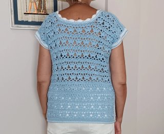 Top ganchillo hecho a mano talla única